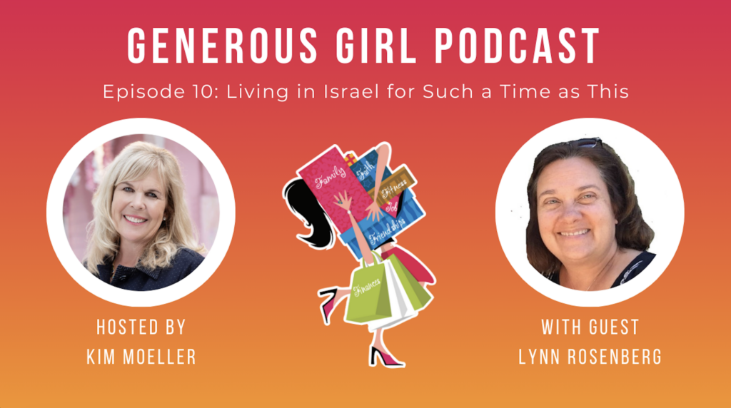 Lynn Rosenberg and Kim Moeller recording the Generous Girl Podcast